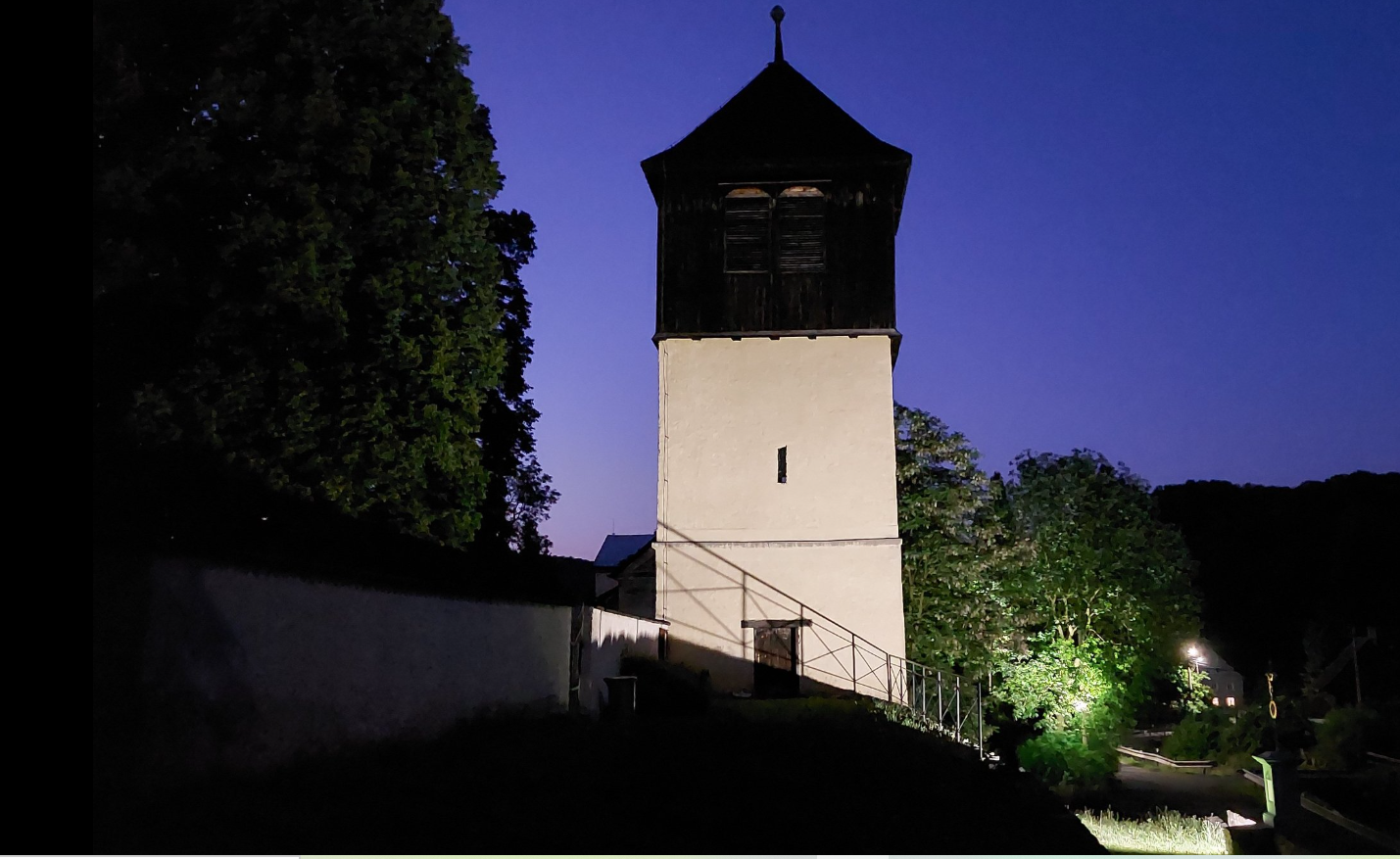 Noc kostelů - zvonice při bývalém kostele sv. Kateřiny Alexandrijské
