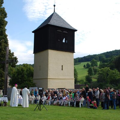 Svěcení nových zvonů pro Merboltickou zvonici